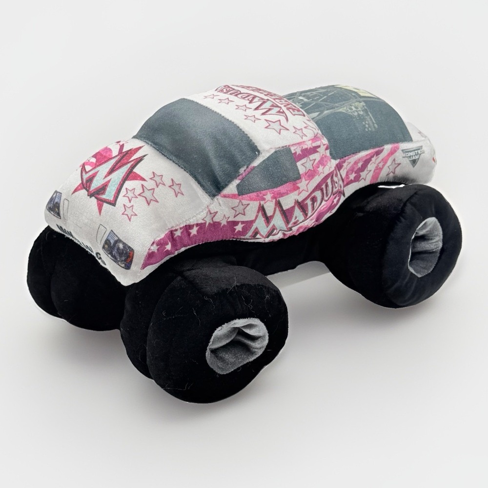 Monster Jam Madusa Farewell Tour Plush Truck 2016 Feld 15" Pink White Rare